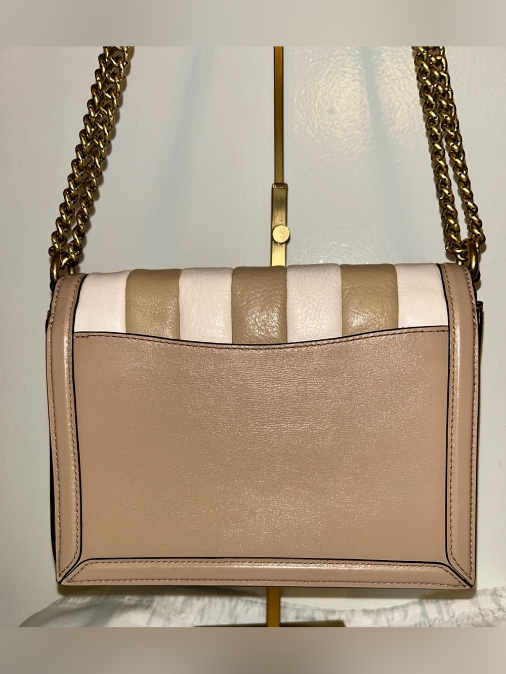 Coach Hutton Shoulder Bag With Colorblock Quilting 739 Like New! - Picture 6 of 15